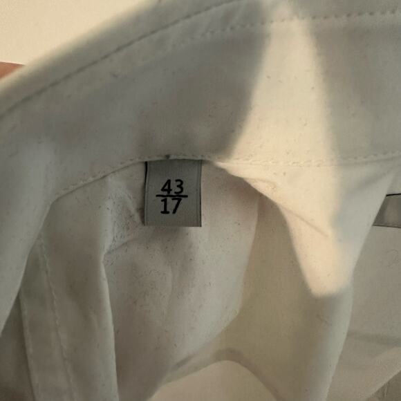 NEW Valentino Men's Blooming Print Button Down Shirt Size 43 White Black US 17 - Picture 4 of 16